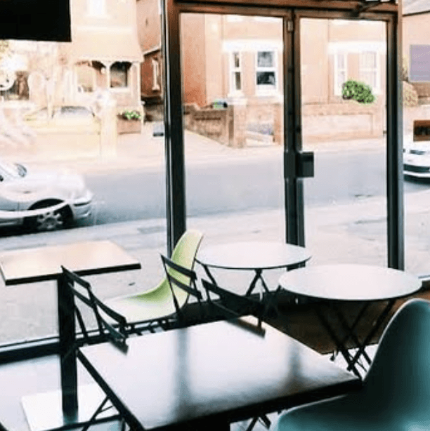 Cozy interior of Hello Coffee Shop