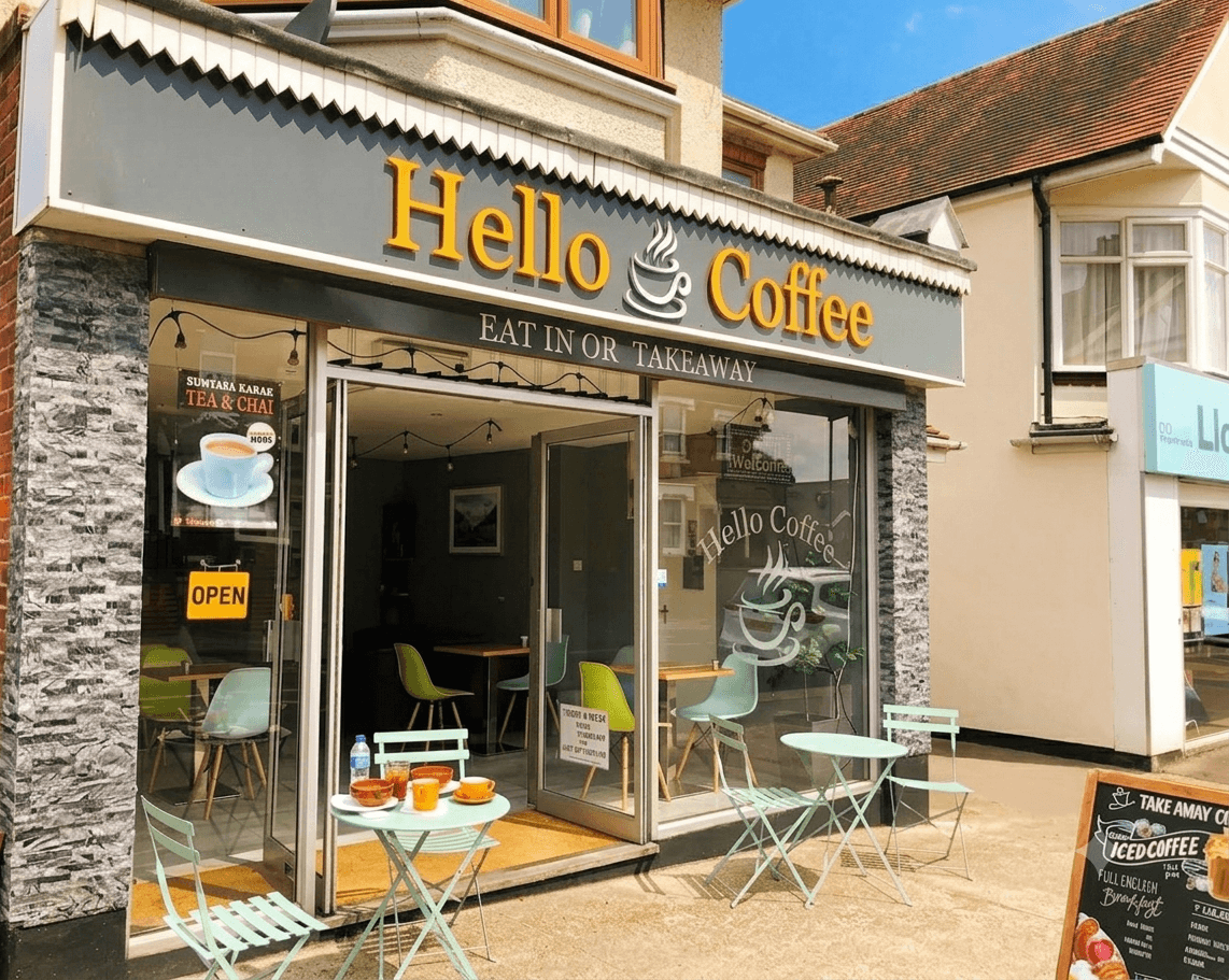 Hello Coffee Shop Front